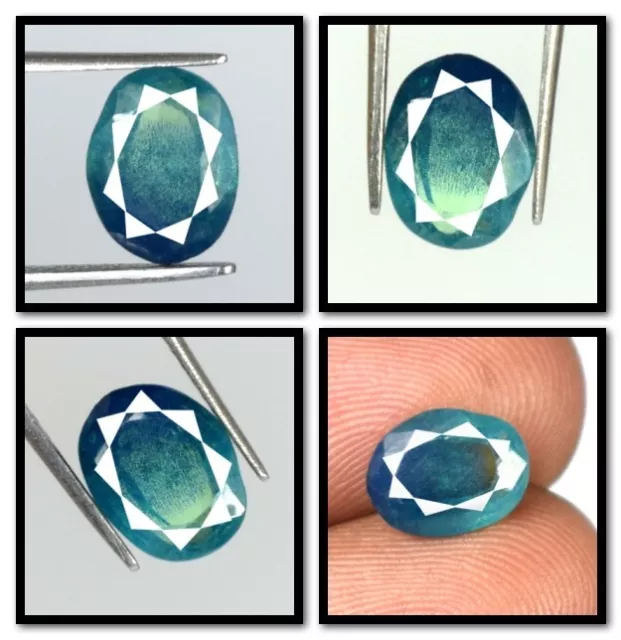 Rame Bi Colore Paraiba Tormalina Naturale 3.15 CT Ovale Gemme Certificato B38488