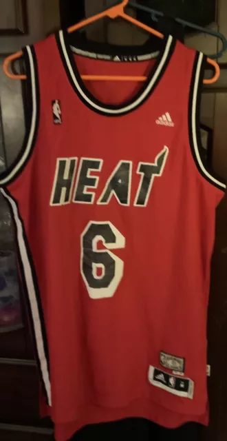 adidas, Other, Rare Adidas Miamiheat Lebronjames White Hot Jersey