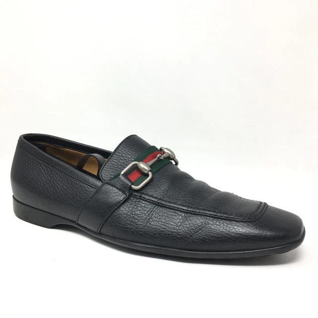 GUCCI WEB HORSEBIT Loafers Dress Shoes Mens Size 9 US 8.5 UK  display picture 1