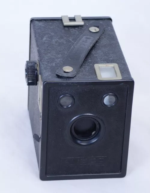 AGFA B-2 CADET Antique Vintage Box Snap Shot Film Camera USA ANSCO