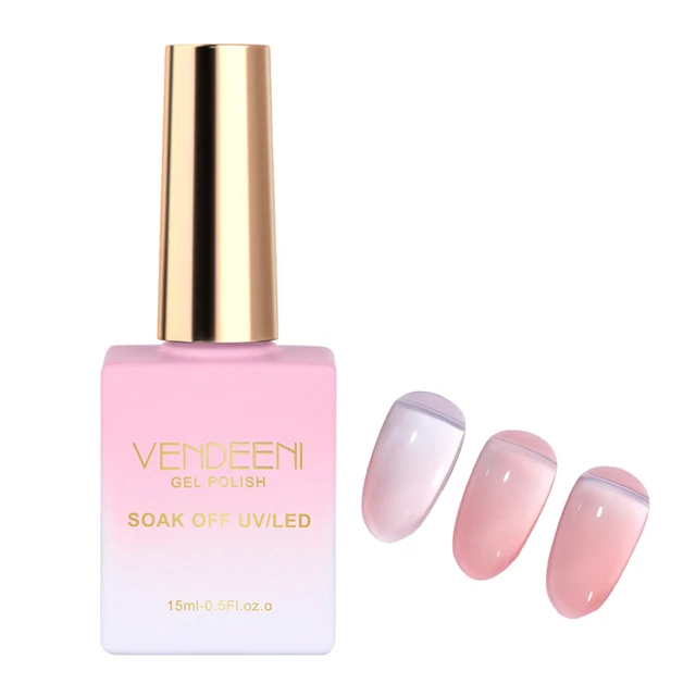15 ml colla per unghie, lucida, semipermanente, senza pulizia, ammorbidente