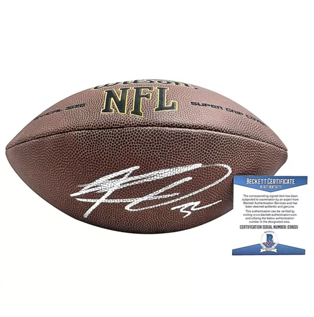 Kenyan Drake Green Bay Packers Signed Football Alabama Raiders Beckett Proof