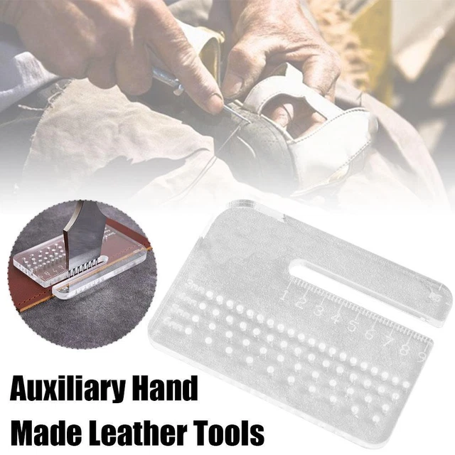 Transparent Puller Acrylic-Distance Ruler Hitting Auxiliary LeatherTool A C1Z6