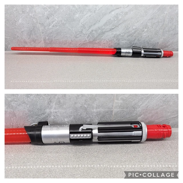 Hasbro Star Wars Red Extendable Lightsaber 2015 Toy Lights & Sound Cosplay