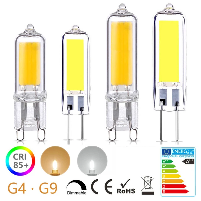 4x 10x G4 G9 LED 5W 7W 9W Lampen Dimmbar Leuchtmittel Warmweiß Kaltweiß 12V 220V