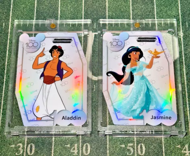 2023 Kakawow Phantom Disney LOT Aladdin + Jasmine Silver Die-Cut PR:~/250 RARE