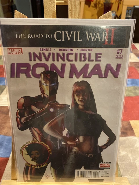 Invincible Iron Man #7 3Rd Print - 1St Cameo App Riri Williams Mcu!  2016