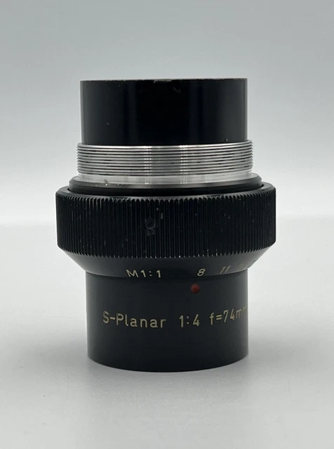 RARE Carl Zeiss S-Planar 1:4 f=74mm M1:1 Objektiv