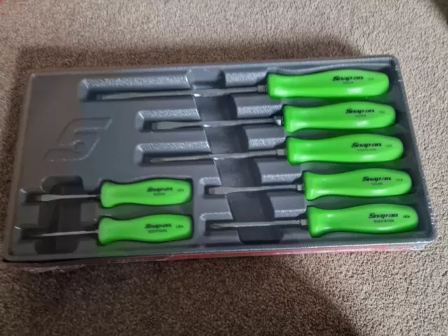 Set cacciavite combinato Snap On 7 pezzi verde SDDX70AG nuovissimo