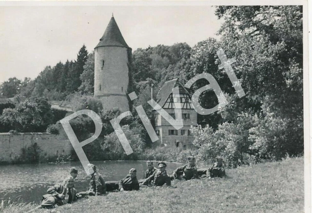 Foto WK2 Jagdgeschwader KG 51 E-Hafen Landshut vor Einmarsch Tschechei '39 A1.32