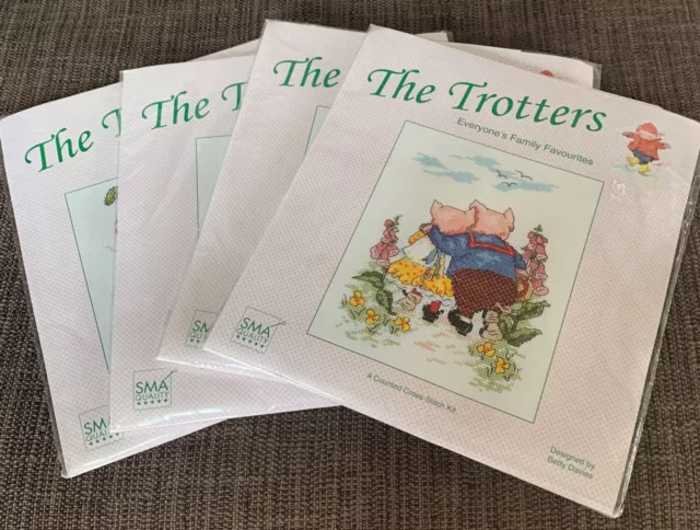 "The Trotters" Complete Set of 4 Designs - Counted Cross Stitch Kits