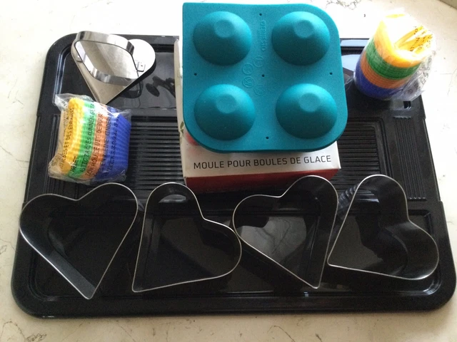 Lot De 4 Moules à Gâteau D'anniversaire - Plastique, Pour Décorations Festives