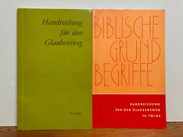 2 Bücher Handreichung für den Glaubensweg 15./ 20. Folge