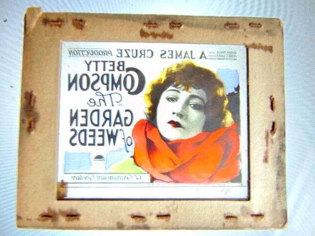 Magic Lantern movie advertising slide: The Garden of Weeds 4