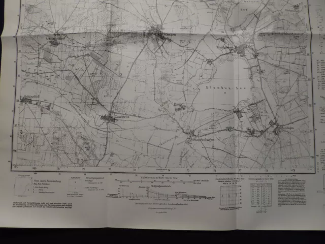 Landkarte Meßtischblatt 3744 Wildenbruch i.d. Mark, Seddin, Zauchwitz, 1945 3