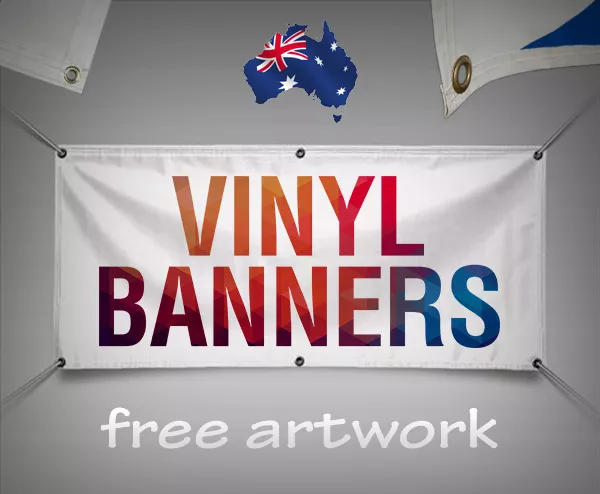 1500x700mm AU SELLER Custom Outdoor Vinyl Banner/PVC single sided print banner