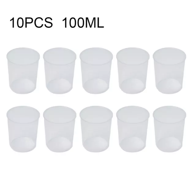 10 pz Contenitore tazza di misura graduata in plastica trasparente 100 ml con sc 2