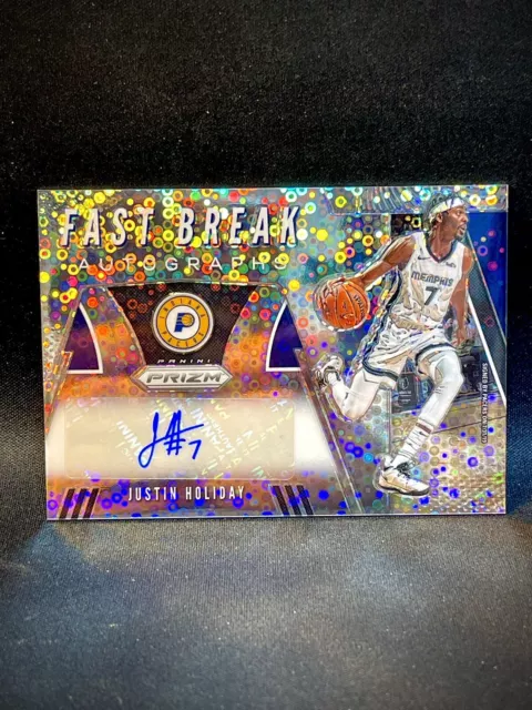 2019 Panini Prizm SILVER DISCO AUTO JUSTIN HOLIDAY Indiana Pacers SSP #FB-JHD