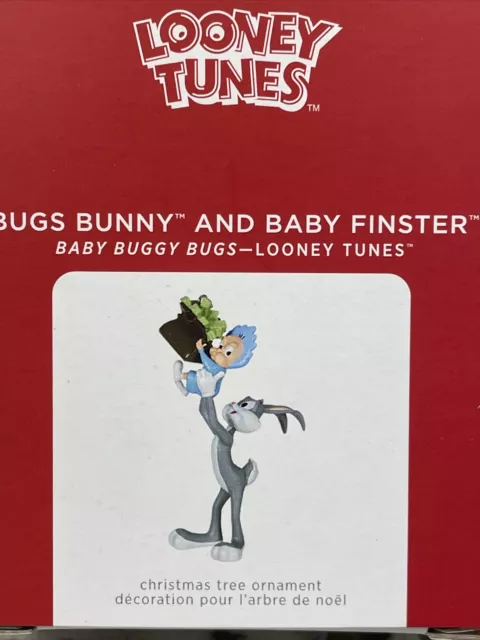 NIB 2021 Hallmark Ornament LOONEY TUNES Bugs Bunny and Baby Finster