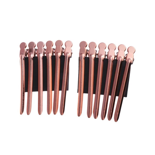12 pz clip per capelli da barbiere clip da taglio metallo clip da parrucchiere