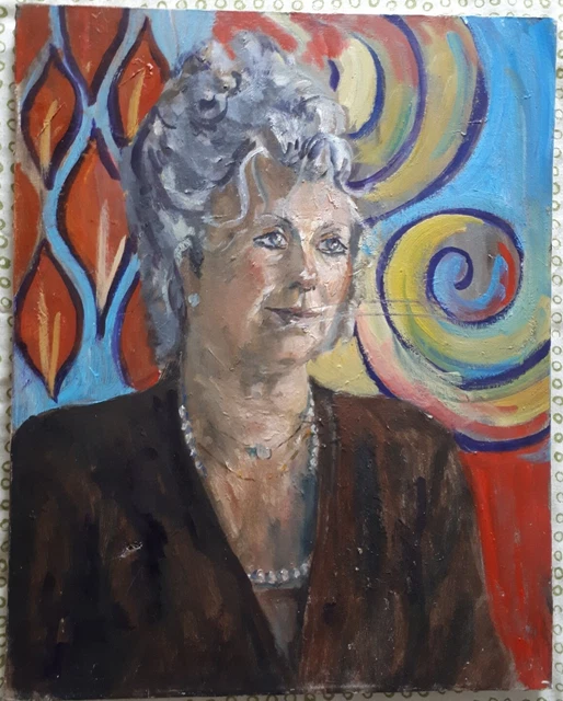 Contemporary British Impressionism Portrait Oil Painting on Canvas - Art