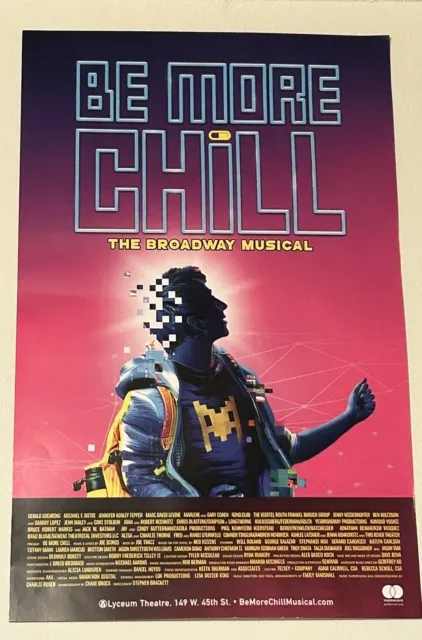Be More Chill Broadway Window Card - Lyceum Theatre