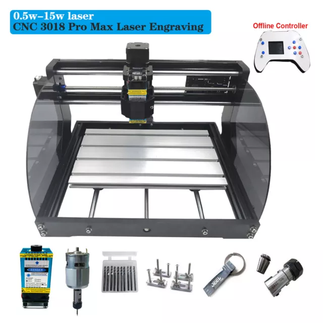 CNC Laser engraving machine 3 Axis Offline Sculpture small DIY Laser 3018Pro Max