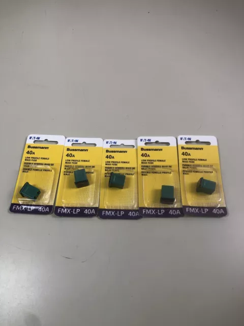 Bussmann BP/FMX-40LP-RP Low Profile Female Maxi Fuse 40A Automotive Fuses (5pk)