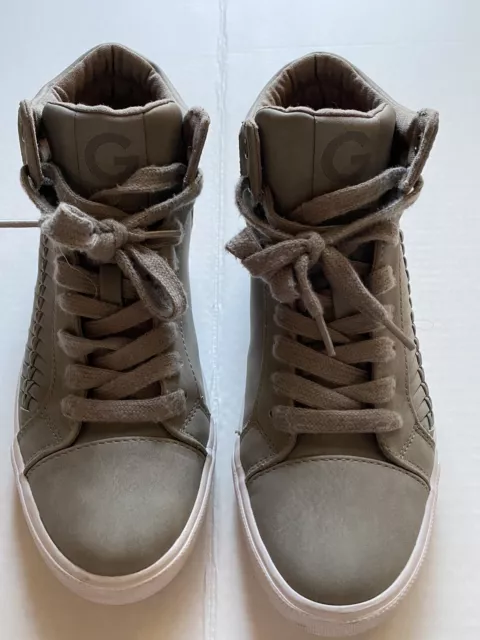 Guess Women's Gray  High Top Sneaker Shoes Size 8 - Lightly Worn