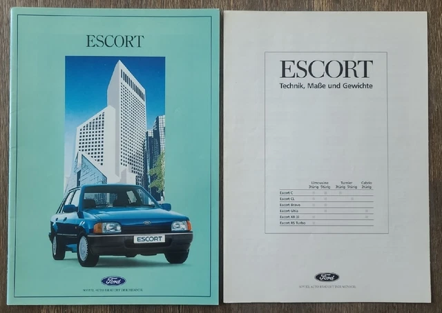 FORD ESCORT RS TURBO DANS L'HISTOIRE DU SPORT AUTOMOBILE brochure