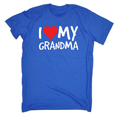 Funny Kids Childrens T-Shirt tee TShirt - I Heart Love My Grandma