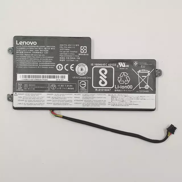 Lenovo ThinkPad T460 Original Akku Intern 1910mAh Li-ion Battery Pack
