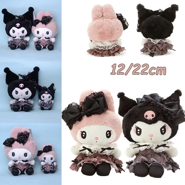 SANRIO KUROMI MY Melody Cute Plush Stuffed Doll Sofa Pillow Dark Gothic