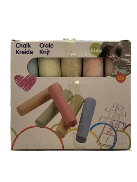 Eddy Toys - Straßenkreide, Kinderkreide, 14 teilig