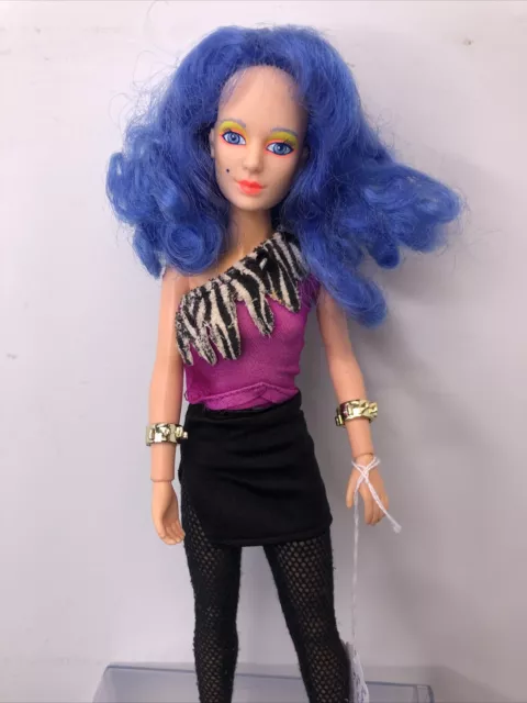 12” Hasbro Vintage Jem & The Holograms 1985 Doll Stormer Misfits Blue Hair #o