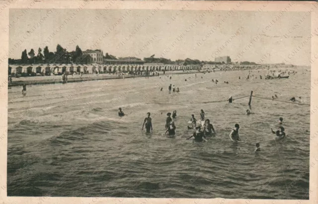 1934 VENEZIA Lido spiaggia e mare panorama Cartolina animata