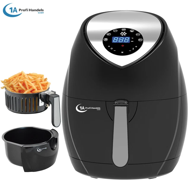 Auton Friggitrice Ad Aria 4,5L Con Finestra E Touch LED – 8 Programmi, 1500W, Accessori Inclusi