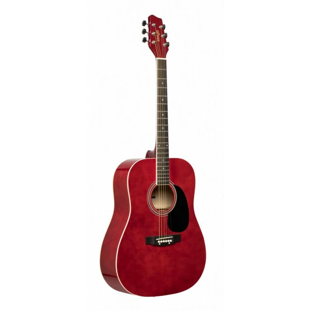 Stagg SA20D RED - Guitare acoustique dreadnought 4/4 rouge