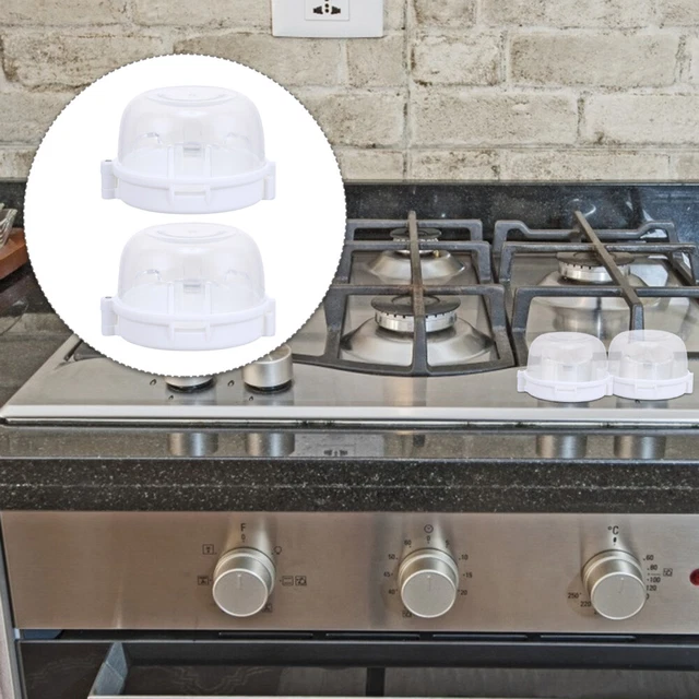 2 pz blocco gas plastica copertura cucina per bambini stufa protezione di sicurezza