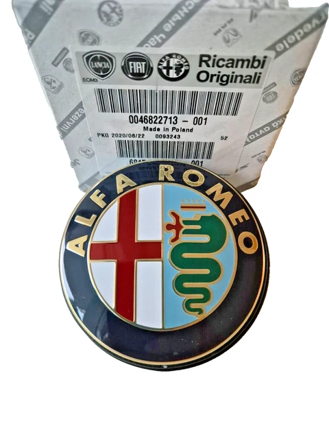 4 Enjoliveurs Adhésifs Alfa Romeo 50 Mm - Vert, Métal émaillé, Pour Jantes 147, 156, GT, Giulia, Mito 2016 - 10