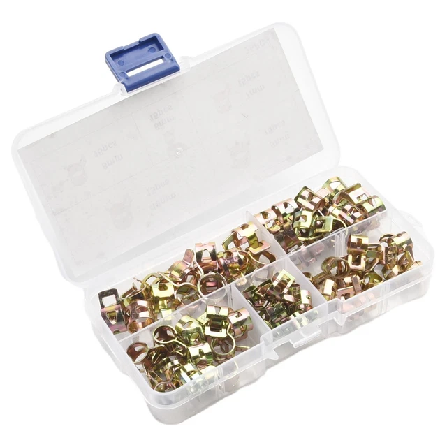10 Colliers De Serrage Double Fil Zingués – Pour Tuyaux 6 Mm – Ressort Acier 65Mn, Résistant Corrosion