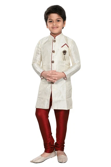 Eid BOYS wedding Sherwani Suit Kurta Pyjama partywear Indian blazer jacket
