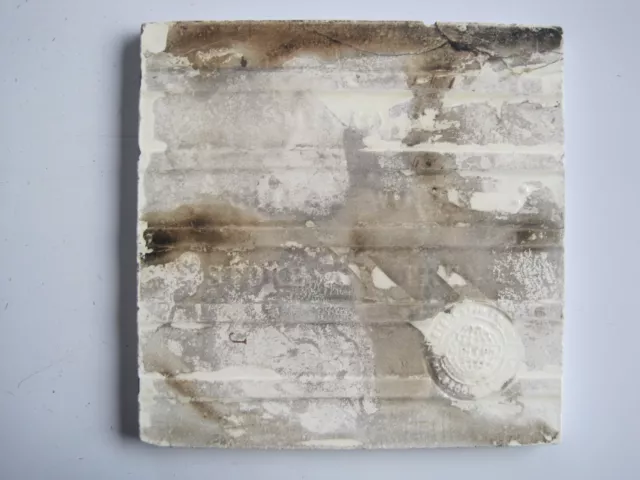 ANTIQUE VICTORIAN MINTONS VIEWS TILE  - CRICCIETH CASTLE c1885 SERIES No.2024 3