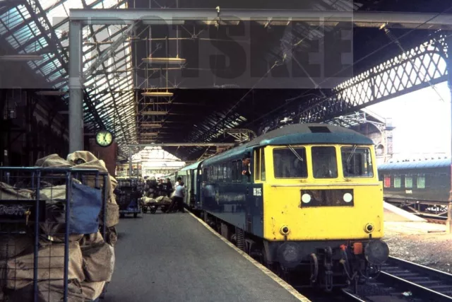 35mm Slide BR British Rail Electric Loco Class 86 86235 Preston 1974 Original