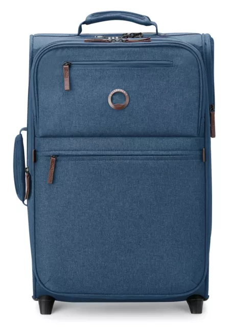 DELSEY PARIS Maubert 2.0 2 Rolls Expandable Cabin Trolley 55 Trolley Blau