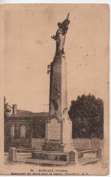 CPA - MARGAUX - Monument des Morts pour la Patrie (1914-1918)