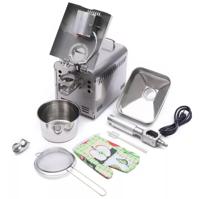 750W Stainless Steel Oil Press Machine Automatic Oil Extractor Oil Presser