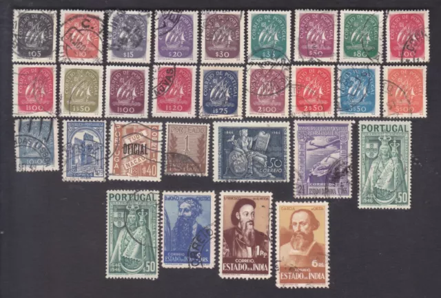 Sephil Portugal Indischem Schöne Auswahl Von 29 Gebraucht Stempel Sammlung 1 W /