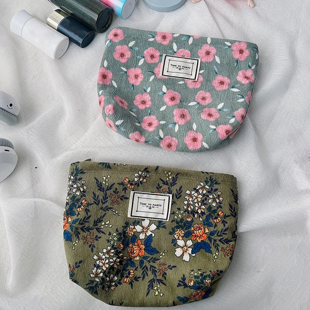 Borsa da viaggio retrò squisita borsa trucco multicolore leggera resistente