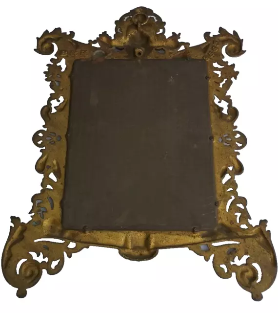 Antique 1905c Bradley & Hubbard Art Nouveau Maiden Decorative Arts Mirror 17" 3